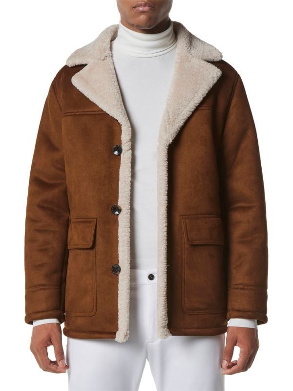 Andrew Marc Jarvis Faux Shearling Jacket on SALE | Saks OFF 5TH | Saks Fifth Avenue OFF 5TH