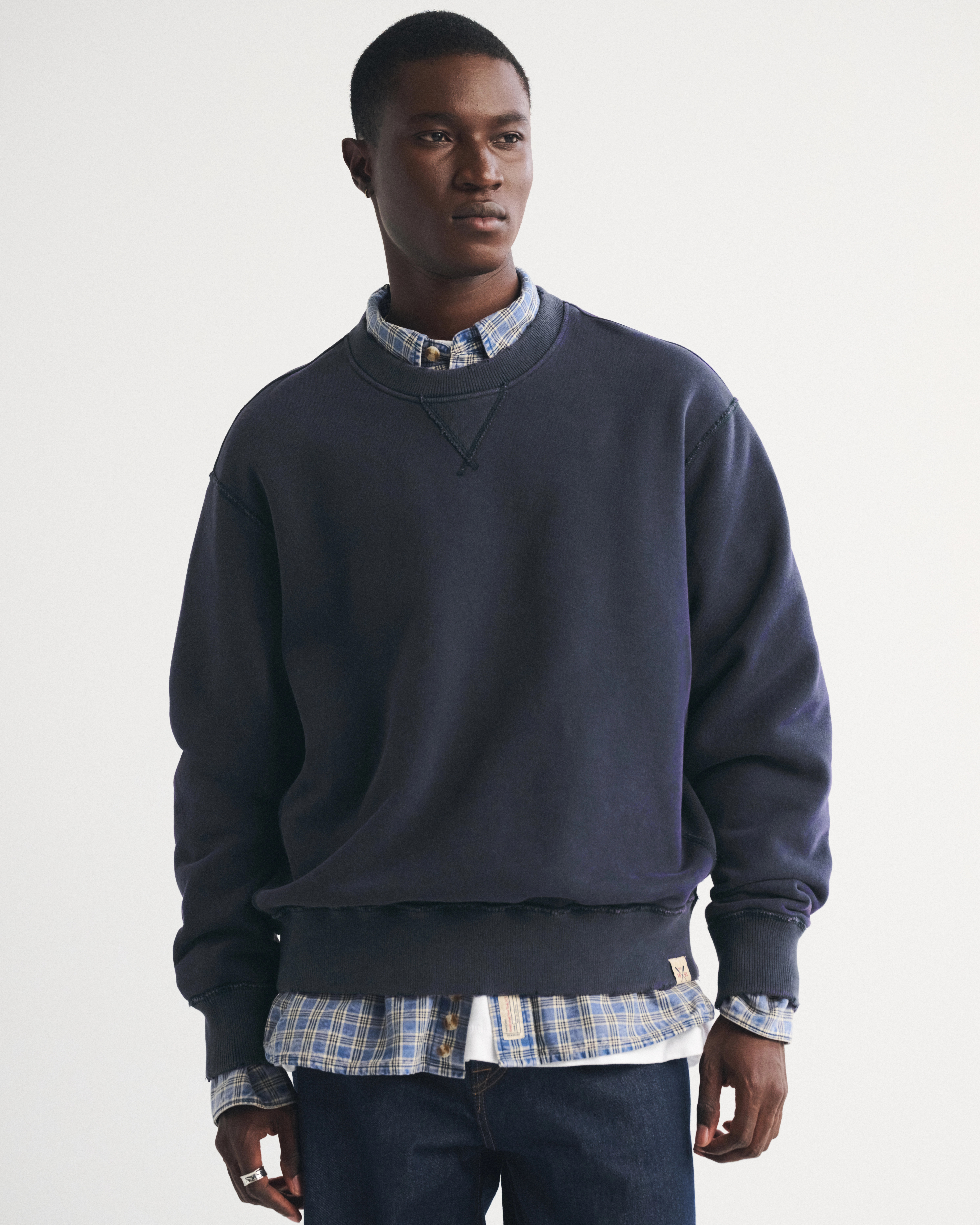 Heritage Heavyweight Crew Sweatshirt | Abercrombie & Fitch (US)
