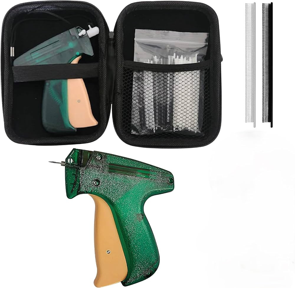 Mini Sticky Gun for Clothes Temp Fixes, Tagging Gun for Clothing, Buttoneer, Mending, Hemming Too... | Amazon (US)