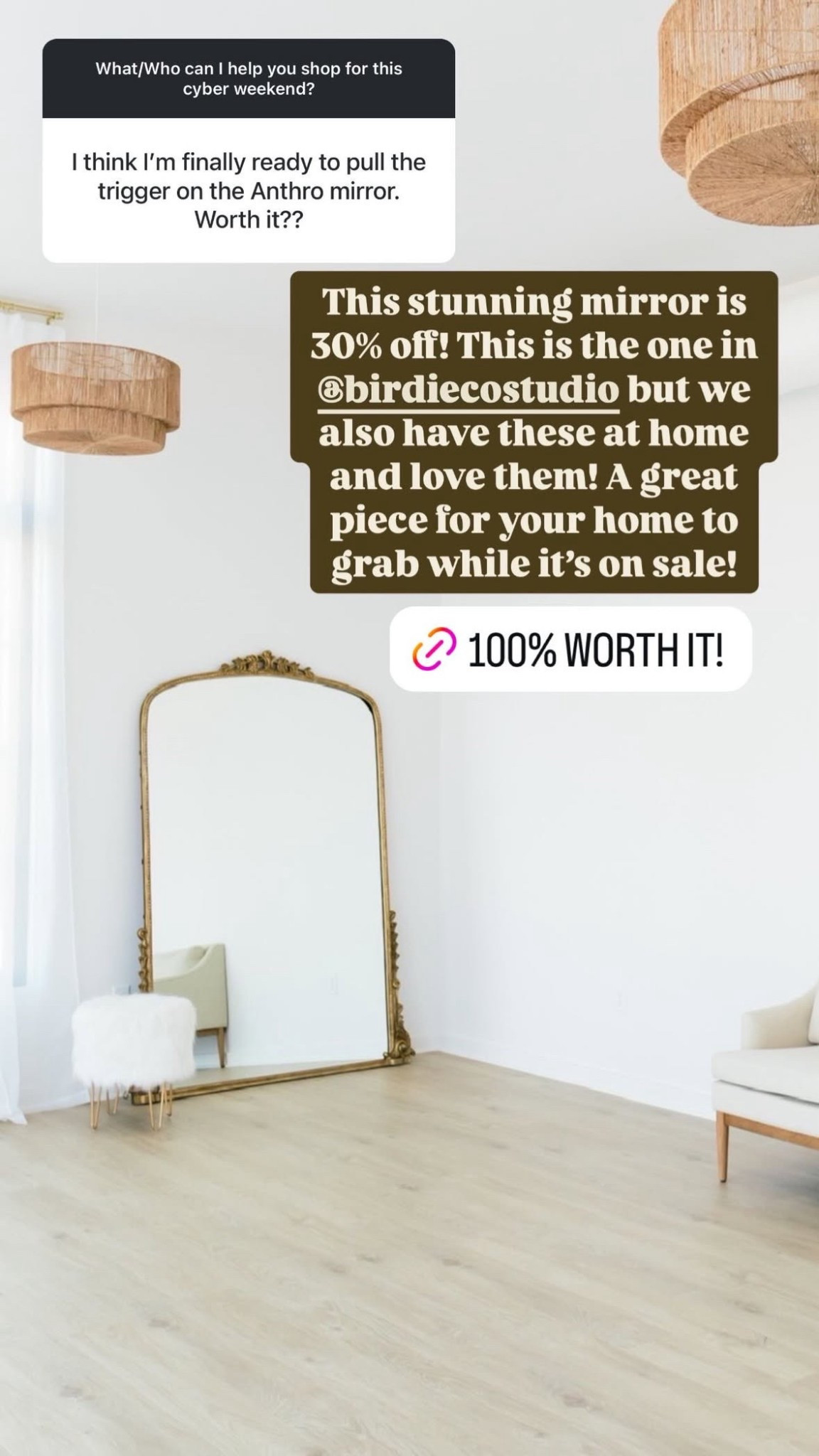 I absolutely love this mirror from Anthropologie! It’s beautiful and currently 30% off! It also comes in different sizes!

Loverly Grey, Anthropologie, primrose mirror, home decor, home finds, Black Friday sale 

#LTKSaleAlert #LTKCyberWeek