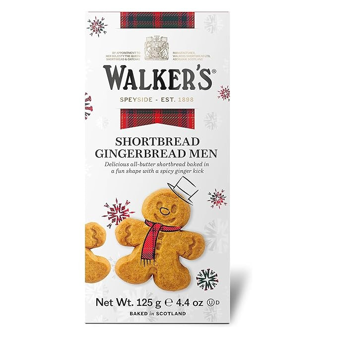Walker’s Festive Shortbread Gingerbread Men - 4.4 oz Shortbread Cookie Box - Includes All-Butte... | Amazon (US)