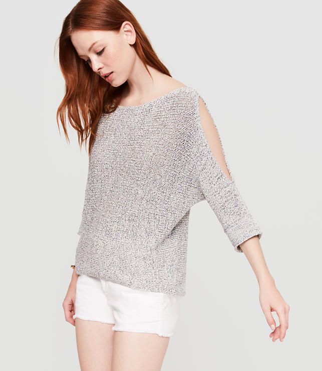 Lou & Grey Cold Shoulder Sweater | LOFT
