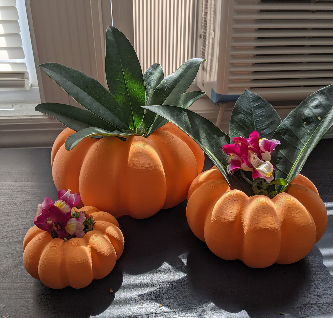 Fall Pumpkin Planter - Etsy | Etsy (US)