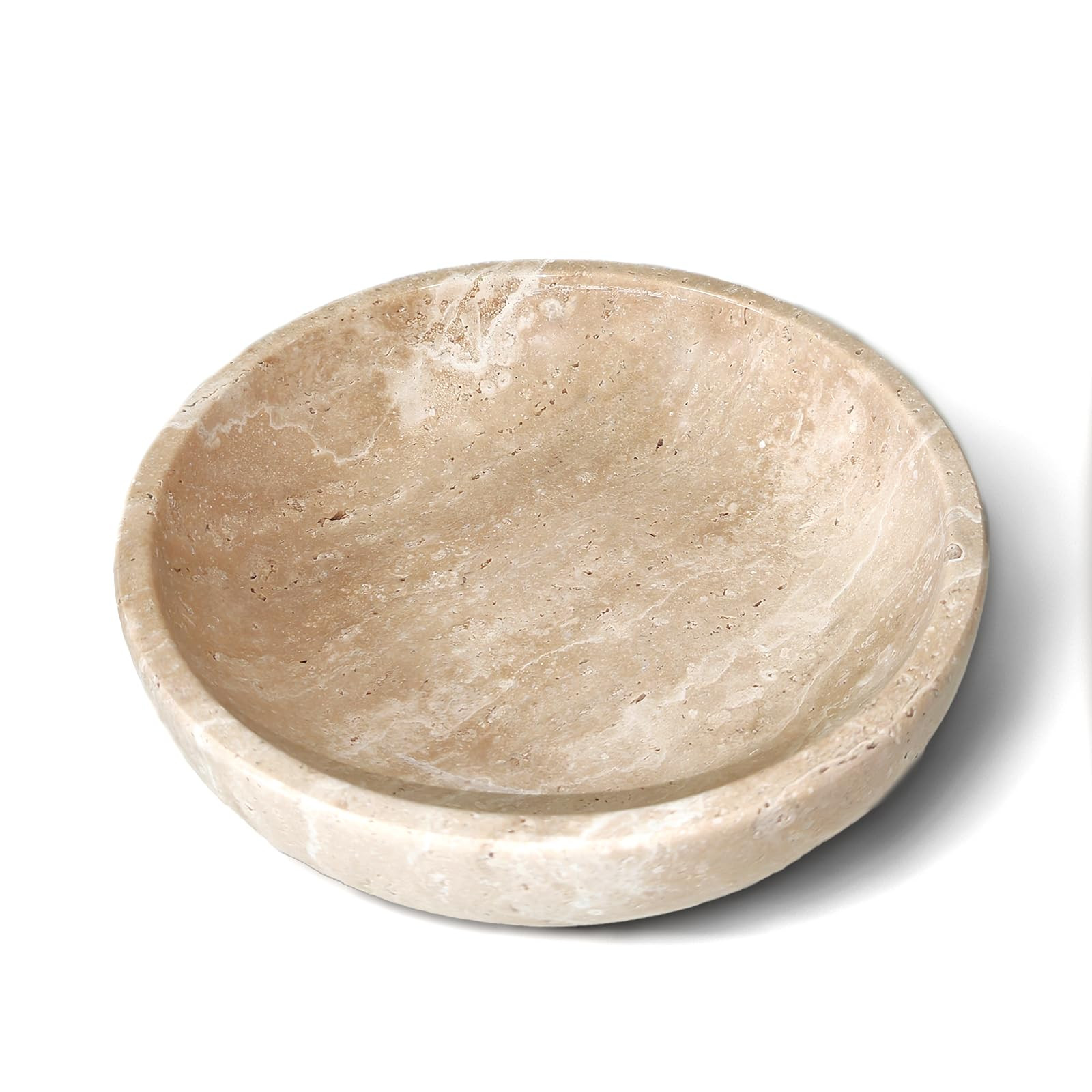 Large Decorative Marble Bowl, 7.87 inches,Natural Stone Round Bowl for Home Decor, Fruit, Nuts, J... | Amazon (US)