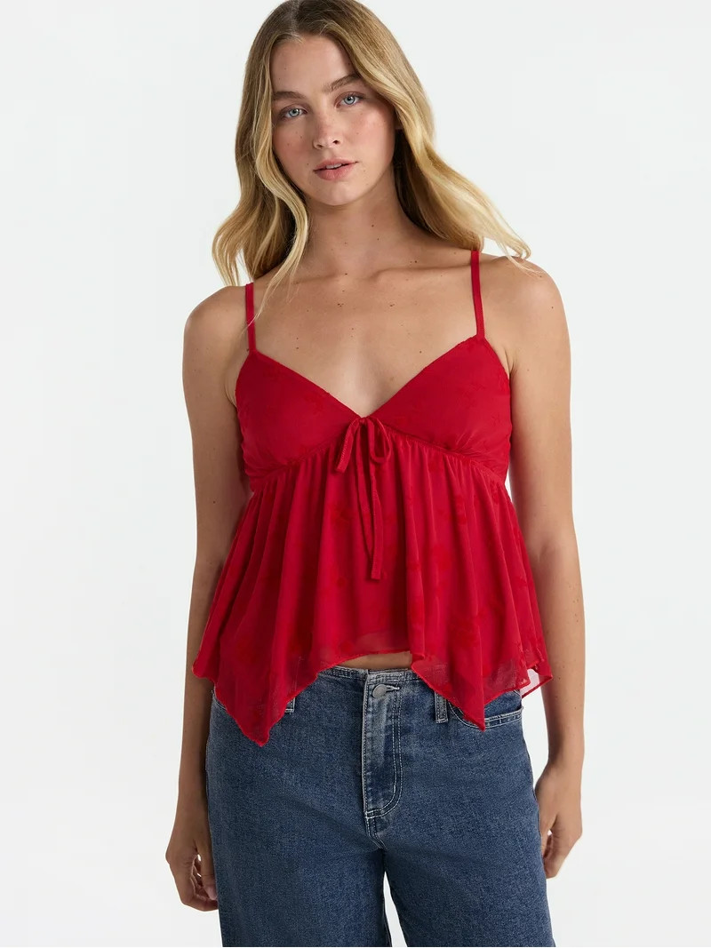 No Boundaries Asymmetrical Hem Cami, Women’s | Walmart (US)