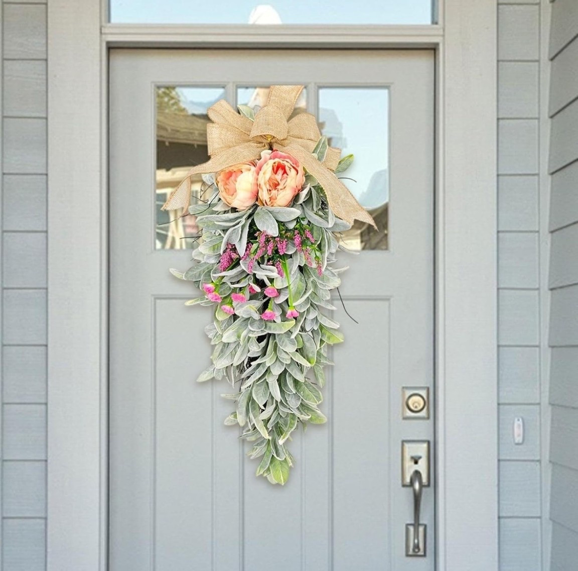 Find in my New Bloom Collection.🌸 Soft florals, a welcoming doorway, and that instant spring refresh. This Mixed Floral Teardrop Swag Wreath with Burlap Accents brings your whole space to life.

Only 7 left 😅 don’t wait, add to cart and checkout NOW before they’re gone.🌼

#LTKU #LTKSeasonal #LTKHome