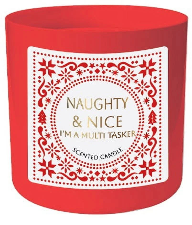 Mainstays Naughty & Nice Scented Candle, 10 oz, Single Wick, Festive Holiday Glass Jar | Walmart (US)