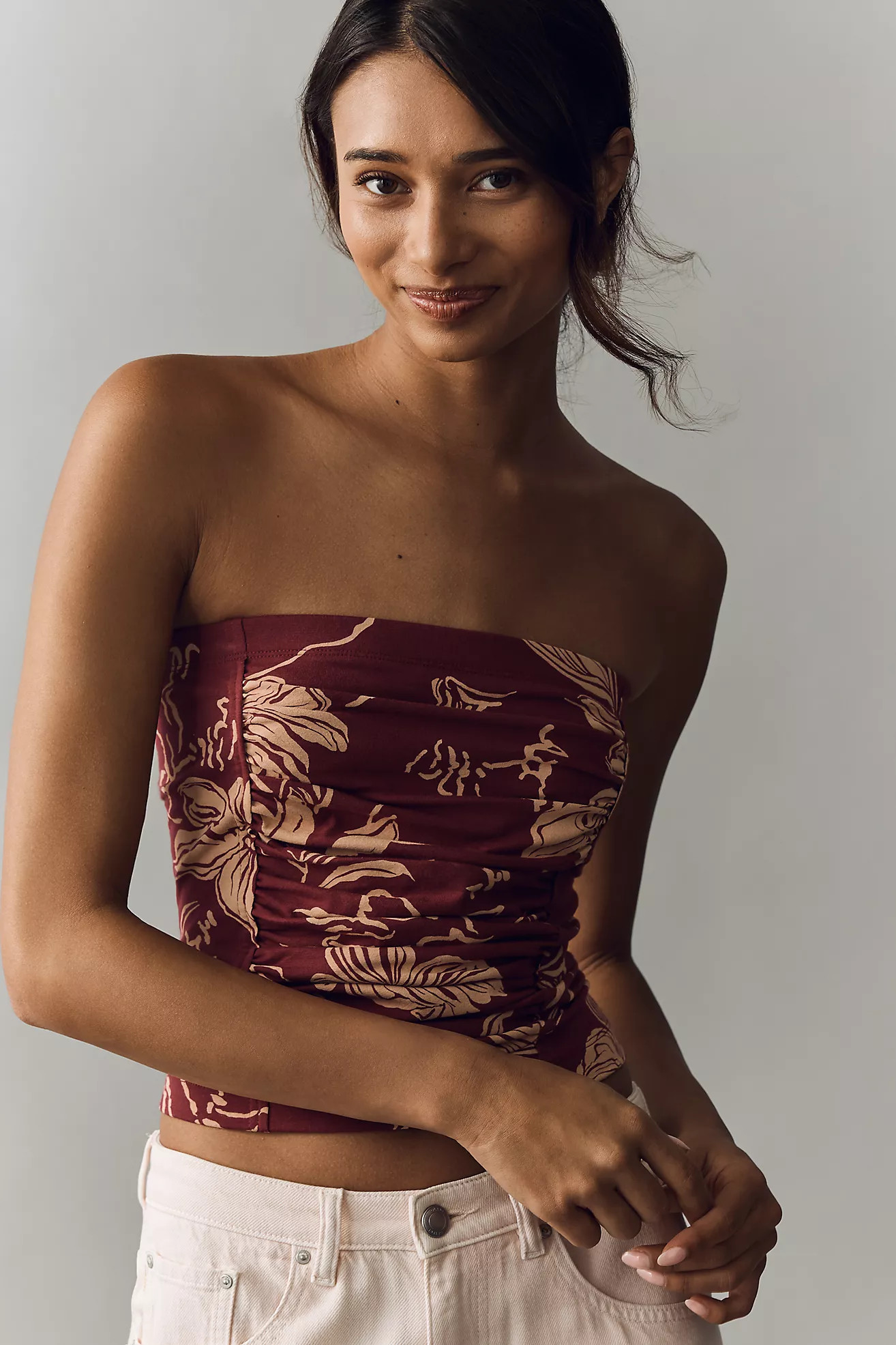 Pilcro Cotton Tube Top | Anthropologie (US)