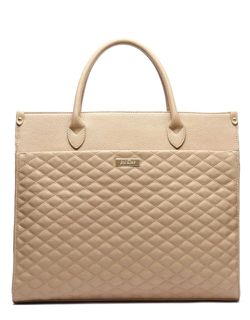 Monaco Tote Bag | Latte Brown | Luli Bebé