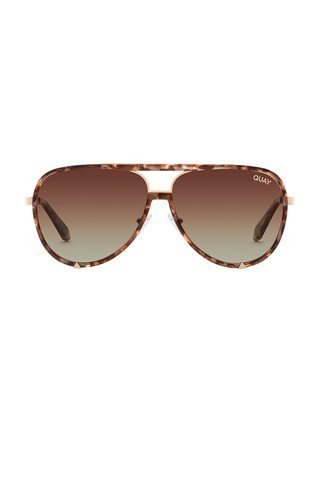 Quay High Profile Polarized Sunglasses in Brown Tort & Brown from Revolve.com | Revolve Clothing (Global)