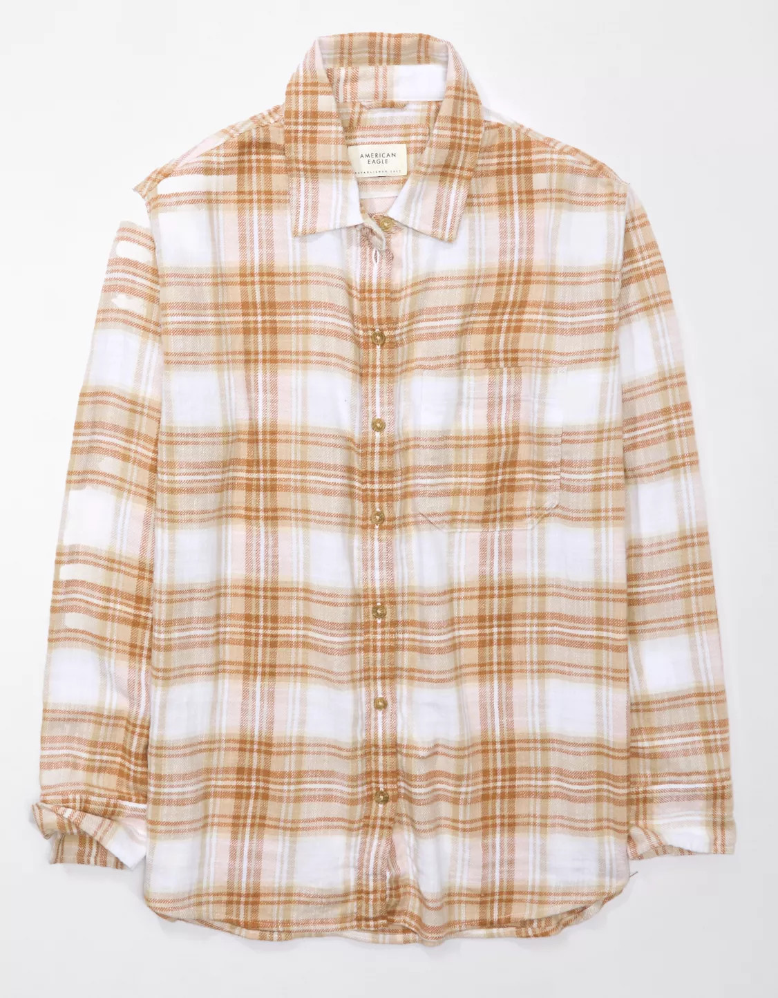 AE Oversized Plaid Flannel Shirt | American Eagle Outfitters (US & CA)