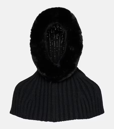 Naomi faux fur-trimmed hood | Mytheresa (UK)