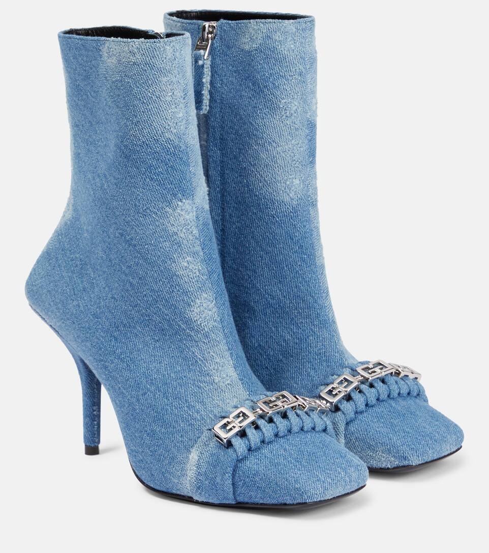 G Woven denim ankle boots | Mytheresa (US/CA)