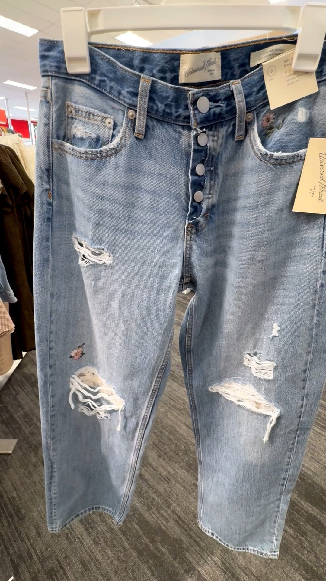 Target Baggy Jeans | Embroidered Denim Jeans | Distresses Jeans

#LTKootd #LTKSeasonal