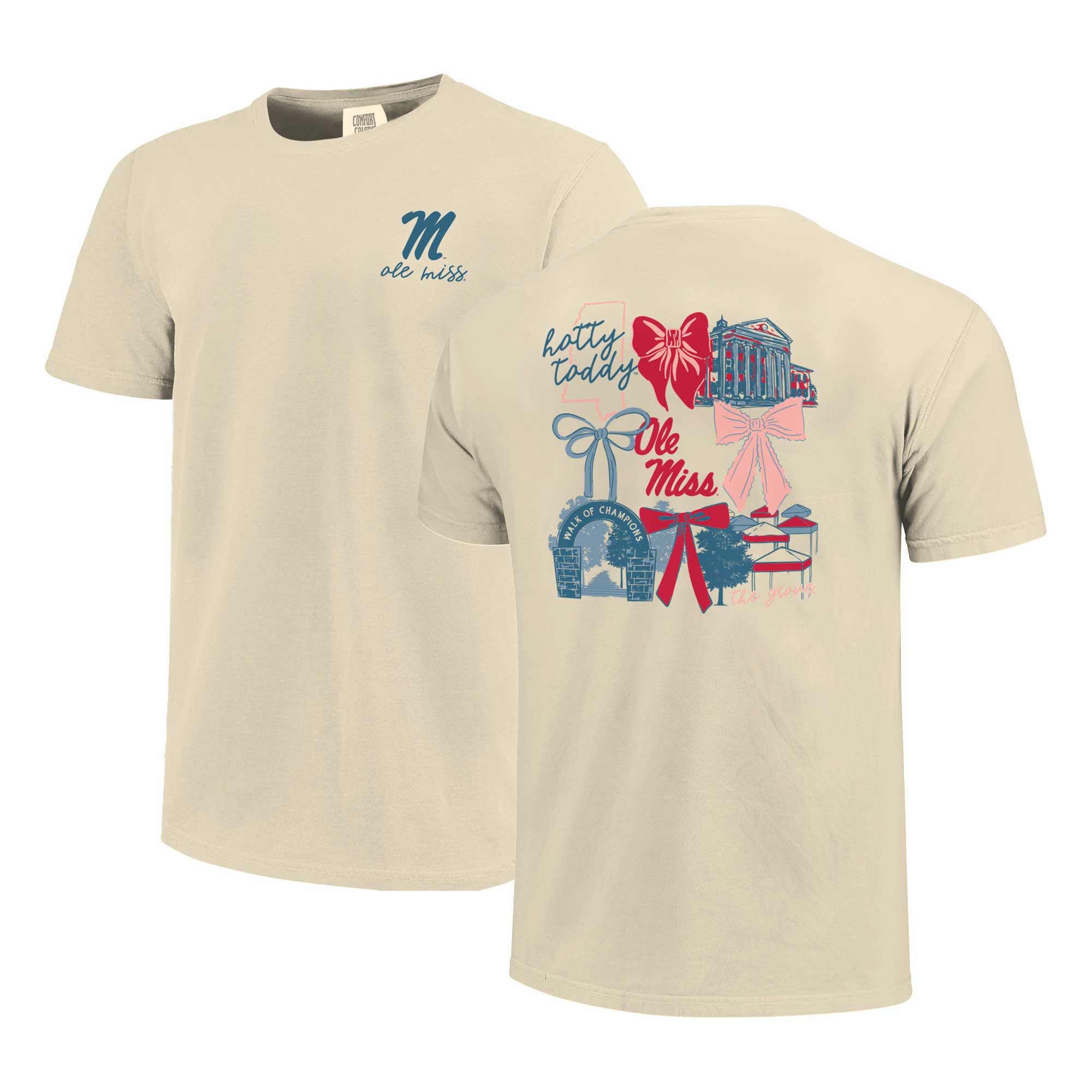 Ole Miss Rebels Comfort Colors Women's Coquette T-Shirt - Natural | Fanatics