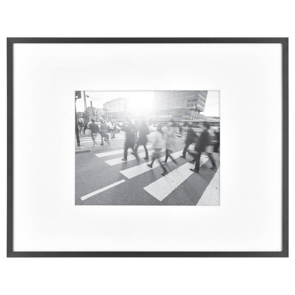 14"" x 18"" Matted to 8"" x 10"" Thin Gallery Frame Black - Project 62 | Target