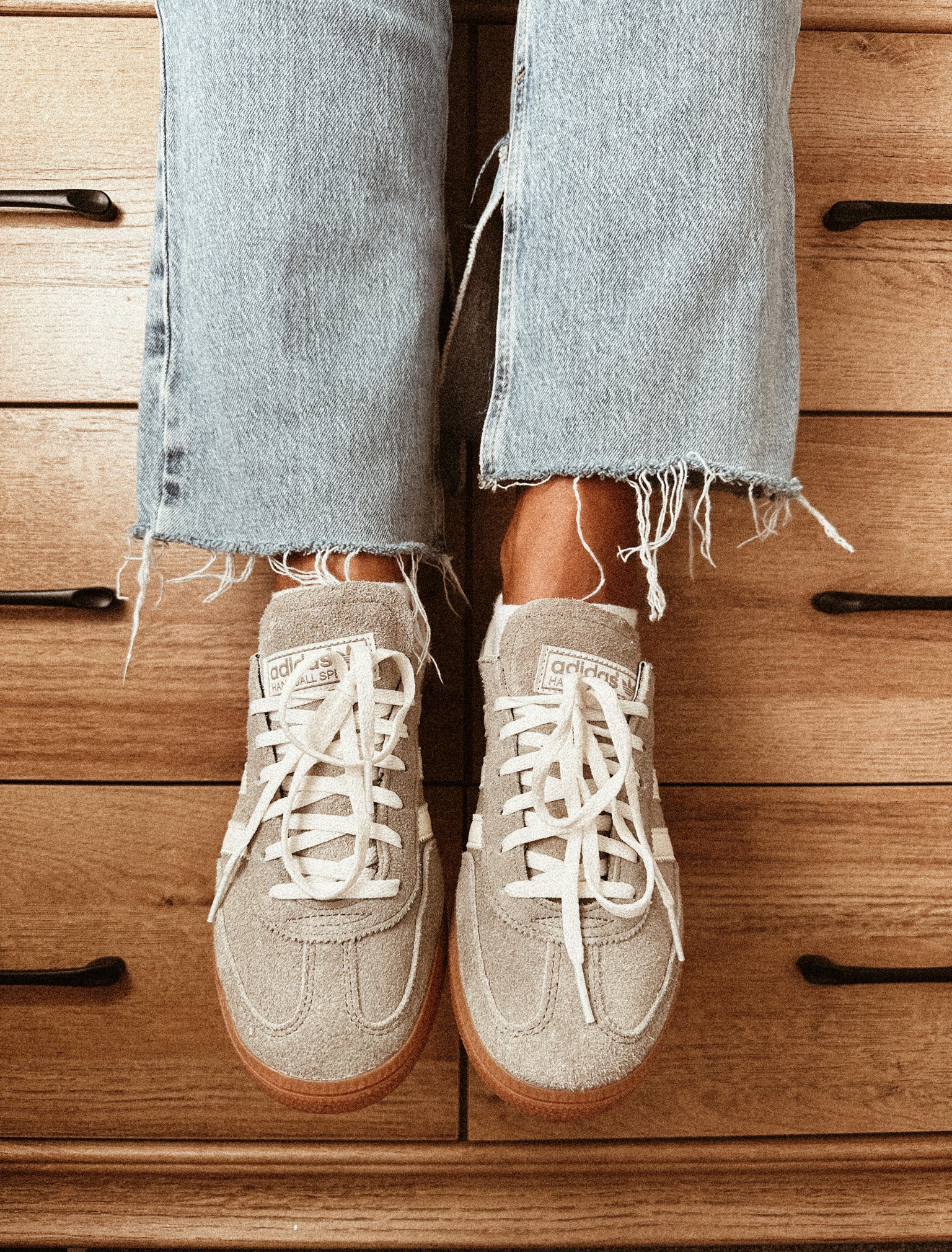 Adidas handball spezial | flare jeans with hem splits - unfortunately exact ones are unavailable so I’ve tried finding similar one in style and color. 
Jeans | women jeans | adidas 

#LTKStyleTip #LTKFindsUnder100 #LTKShoeCrush