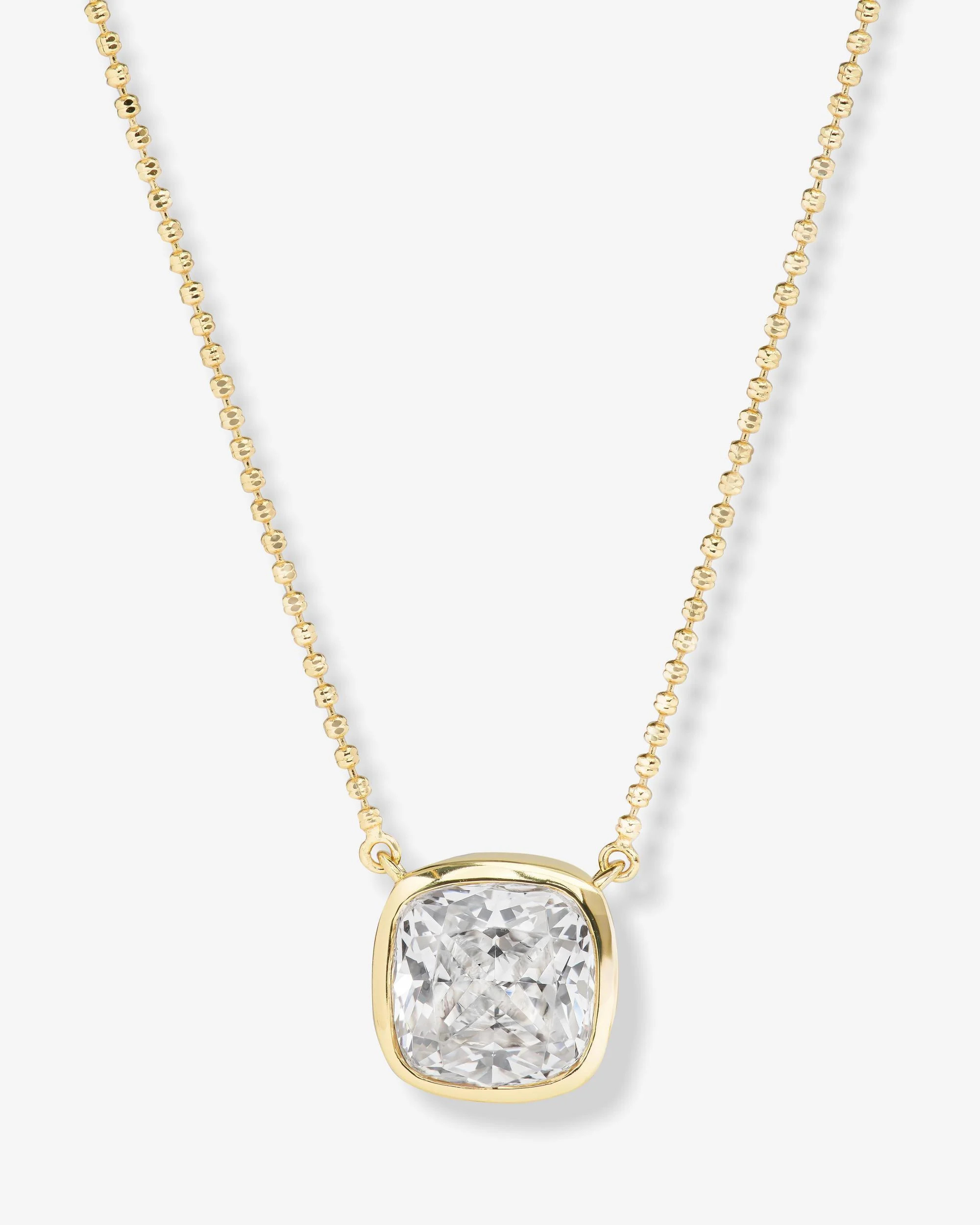 Hello Flawless Necklace - Gold|White Diamondettes | Melinda Maria Jewelry
