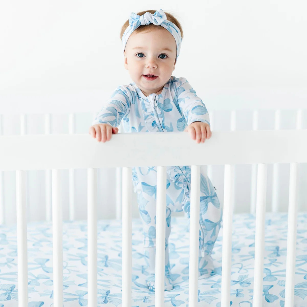 Bow Sweet Bow Crib Sheet | Bums & Roses