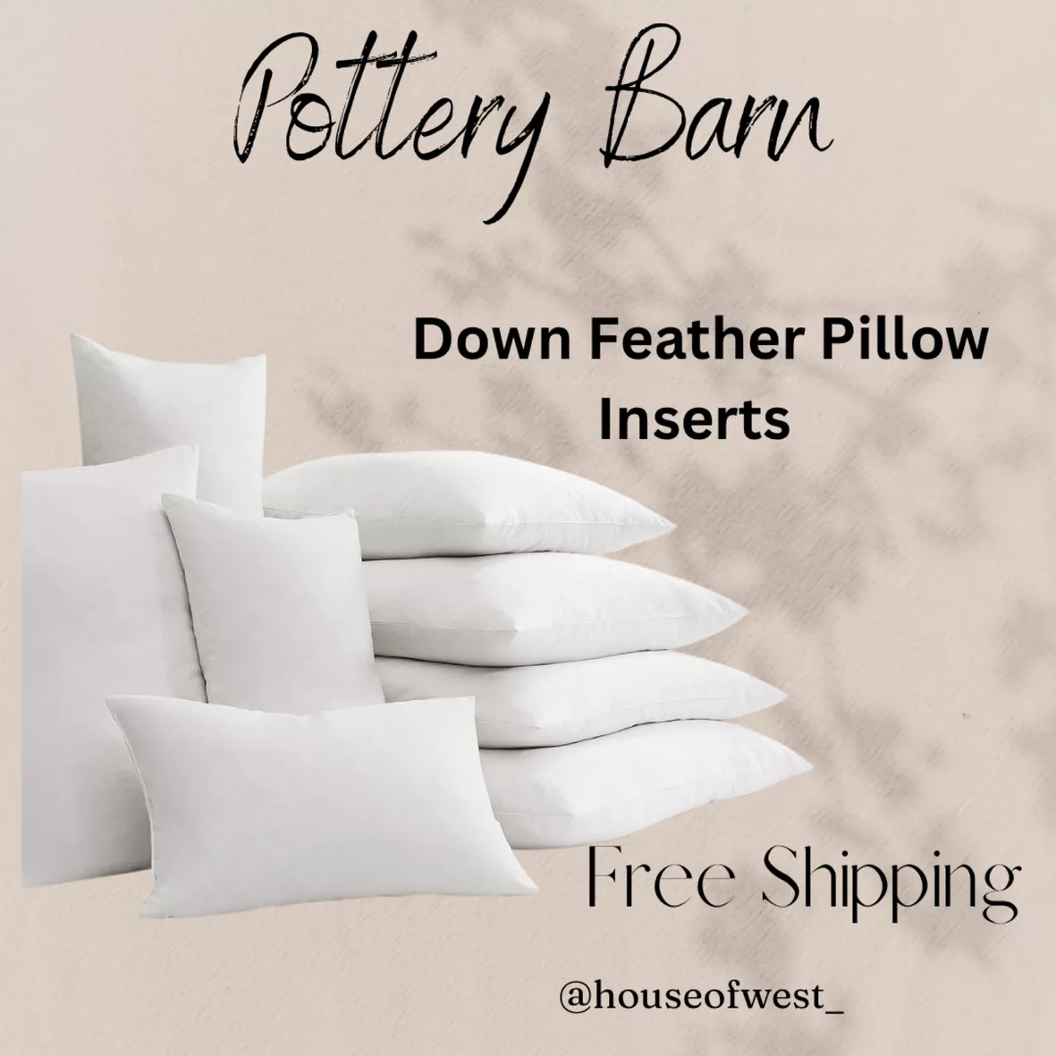 Down and Feather Pillow Inserts