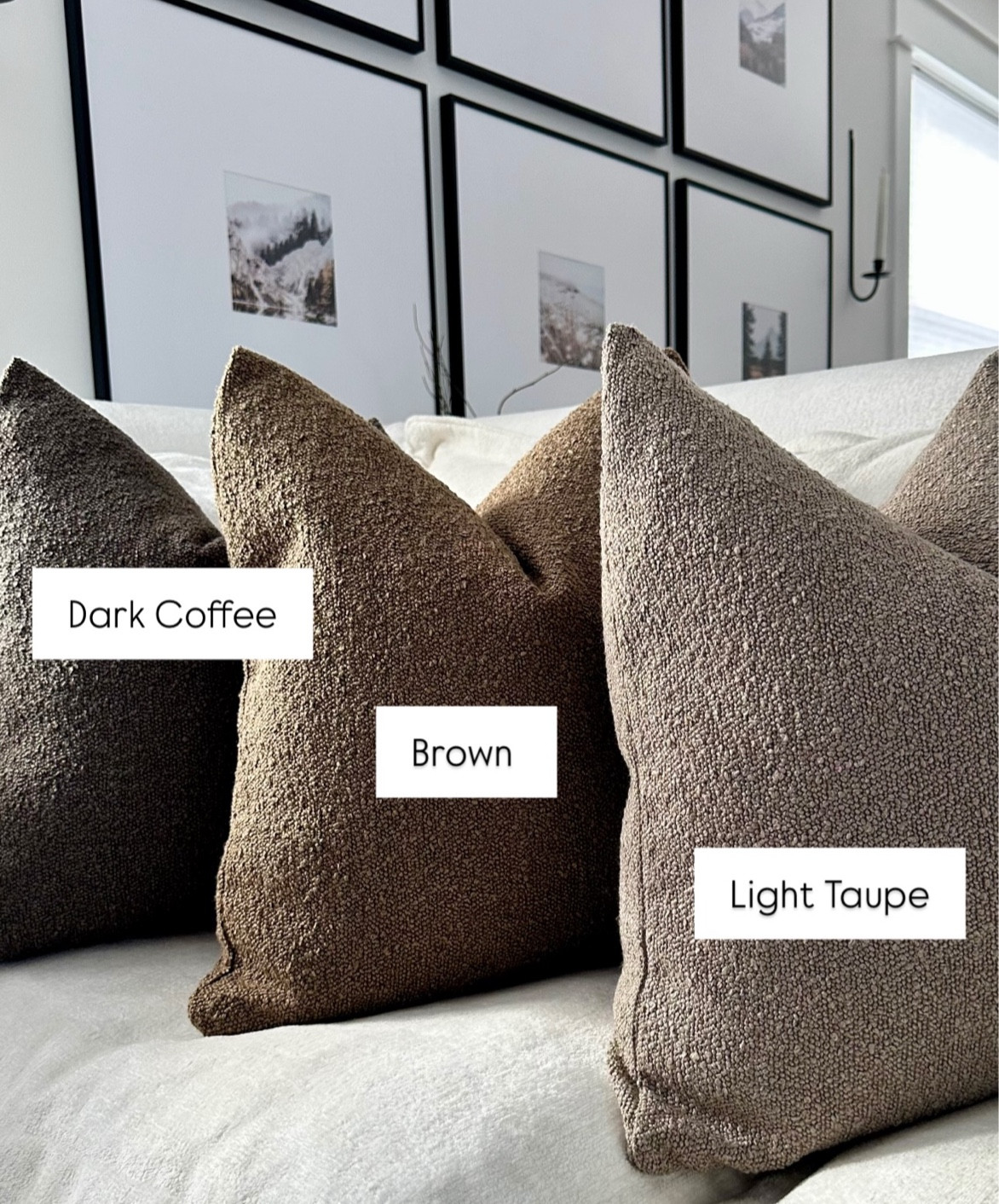 $11 boucle pillow covers!
I absolutely love these gorgeous boucle-textured pillow covers! The quality is outstanding, and the price is unbeatable for a set of two. I paired them with the best down pillow inserts that hold their shape perfectly. There are so many beautiful color options to choose from—I went with light taupe, brown, and dark coffee.

👉🏼 PRO TIP: Size up one size on the inserts, linked here too! 

#amazonhome #budgetfriendlyhomedecor #cushioncover
#bougieonabudget #affordablehomedecor 

#LTKSaleAlert #LTKHome