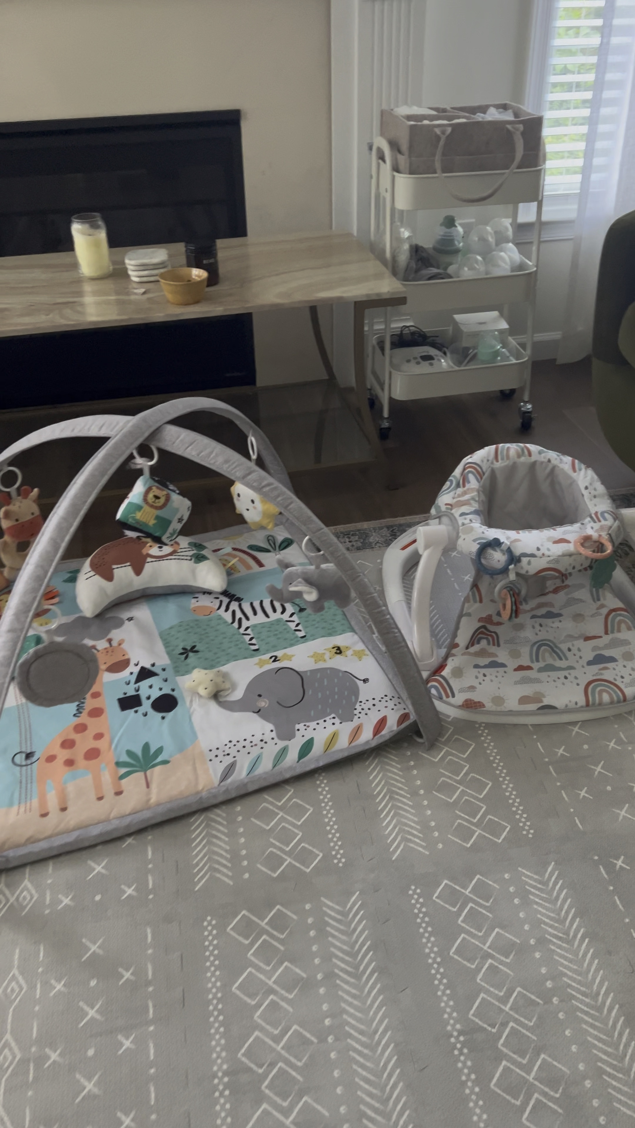 Baby play area | baby play mat | sit me up | baby chair | foam mat | rolling cart 

#LTKVideo #LTKBaby #LTKFamily