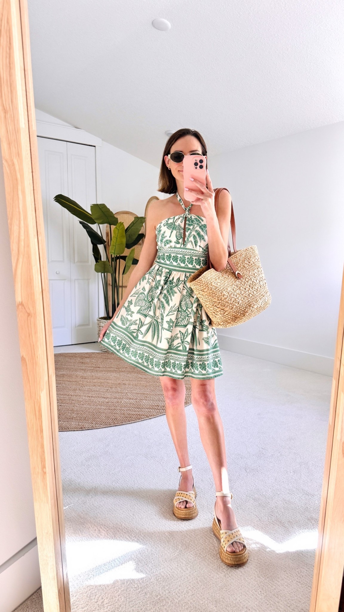 Halter neck, cruise-worthy dress under $50🌴 This dress features a tropical pattern and can be worn with a strapless bra which I will also link. I shopped it in a size XS and it fits true to size. #vacay #cruise #springbreak

#LTKootd #LTKmomlife #LTKTravel
