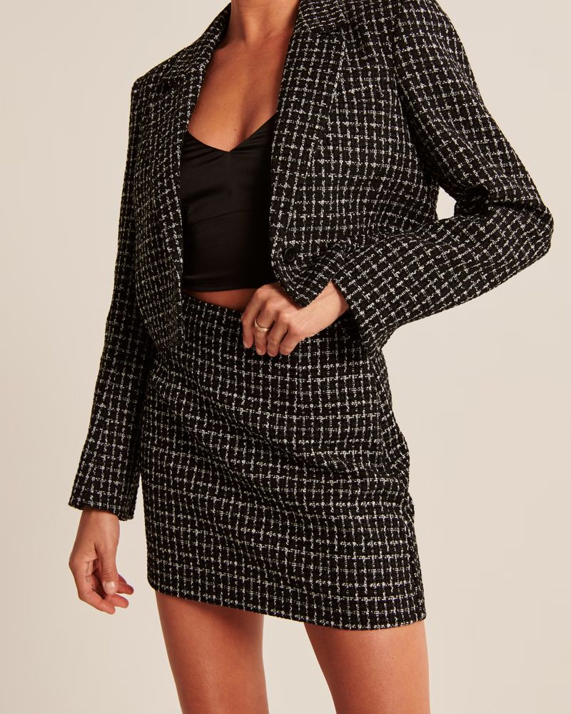 Tweed Mini Skirt | Abercrombie & Fitch (US)