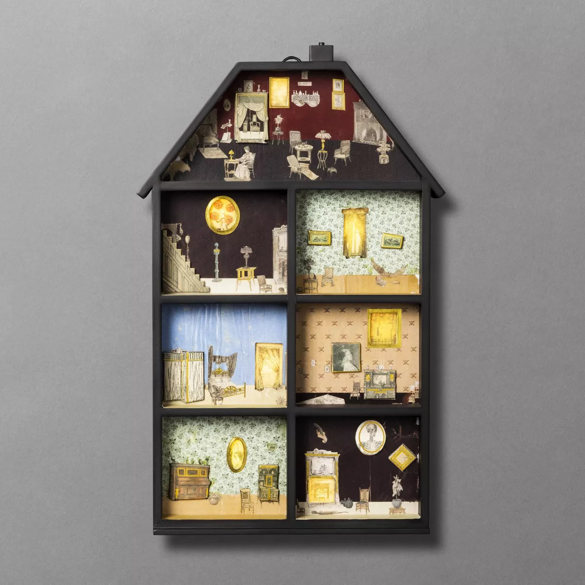20" Haunted House Light Up Halloween Countdown Calendar - John Derian For Target | Target