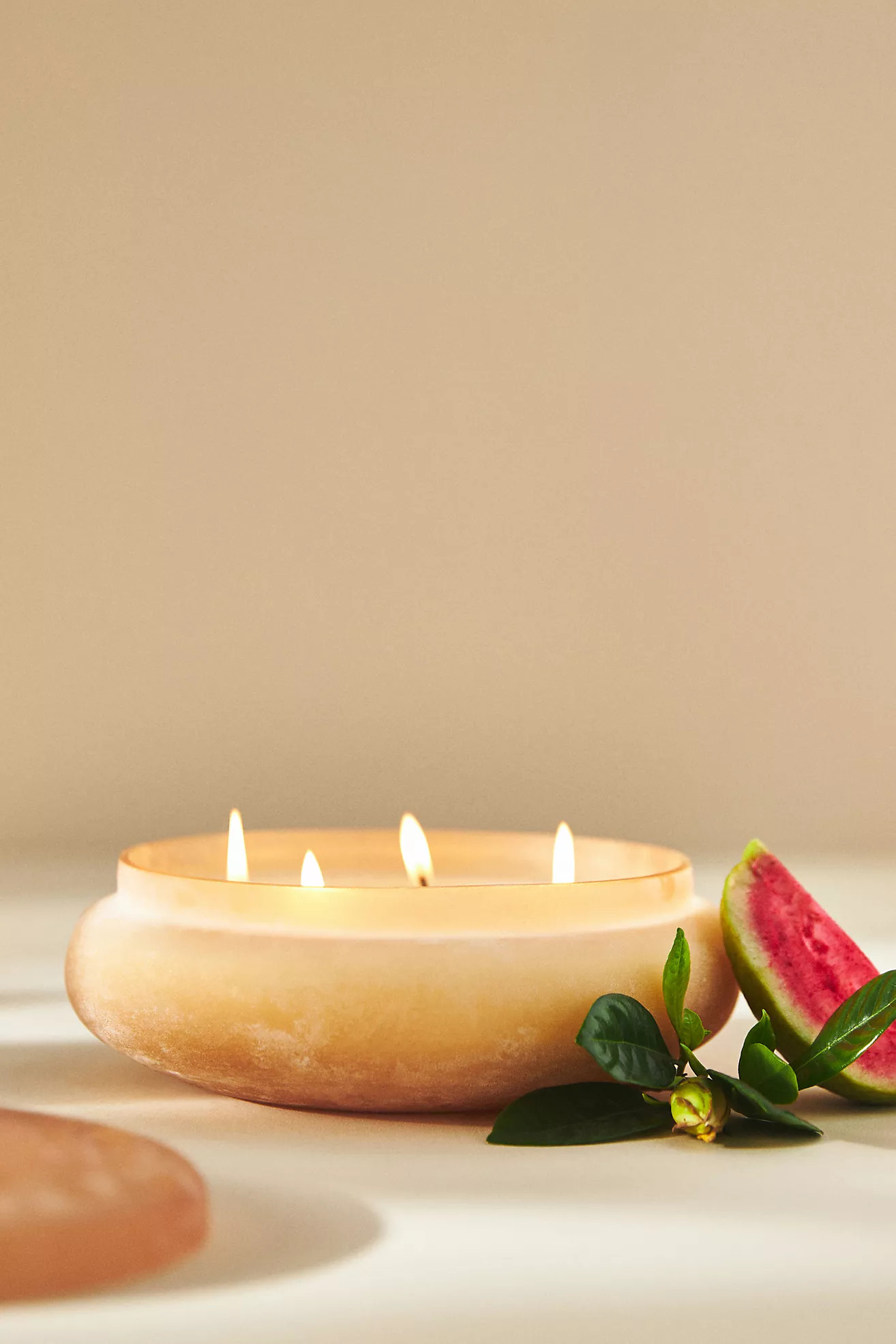 Frosted Etched Candle | Anthropologie (US)