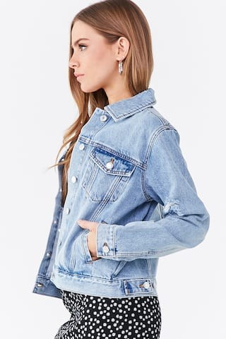Distressed Denim Jacket | Forever 21 (US)