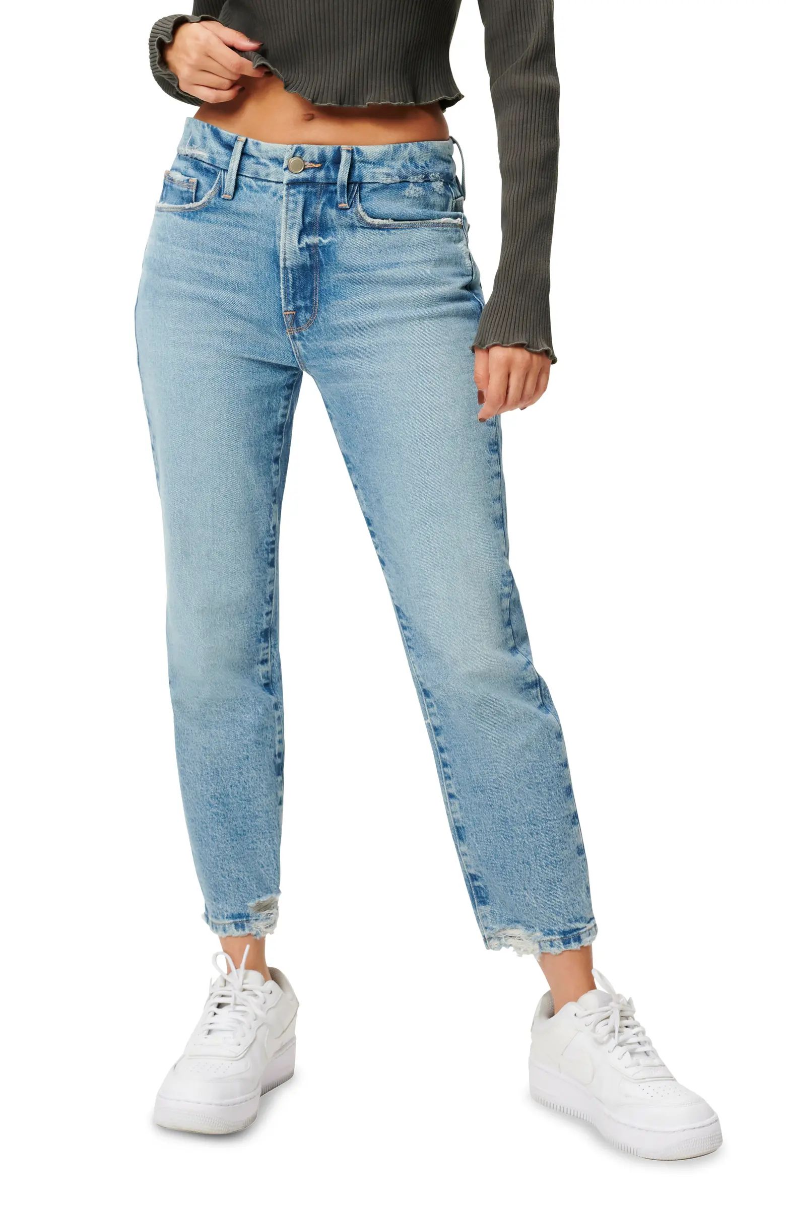 Good Girlfriend High Waist Broke Jeans | Nordstrom