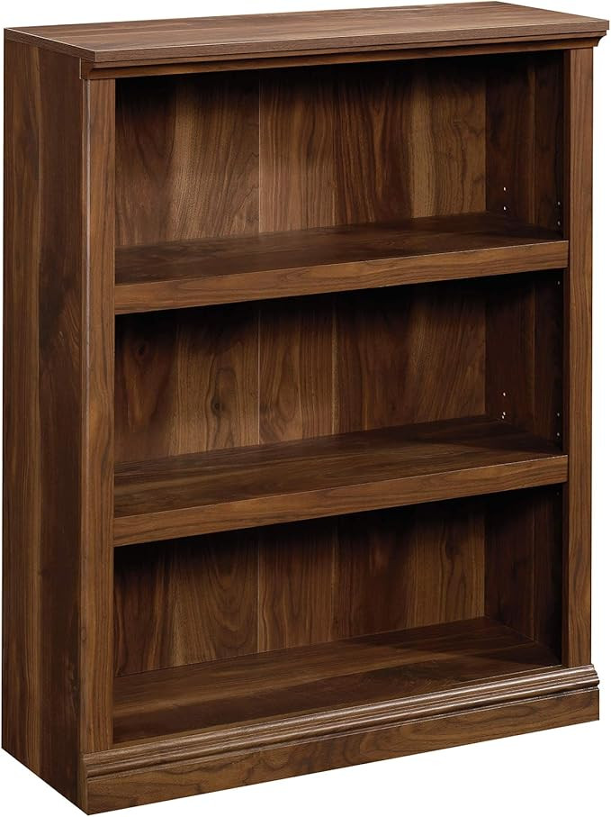 Sauder 3 Tier Book Shelf Wooden Bookcase Multipurpose Bookshelf for Home Office, Living Room, in ... | Amazon (US)