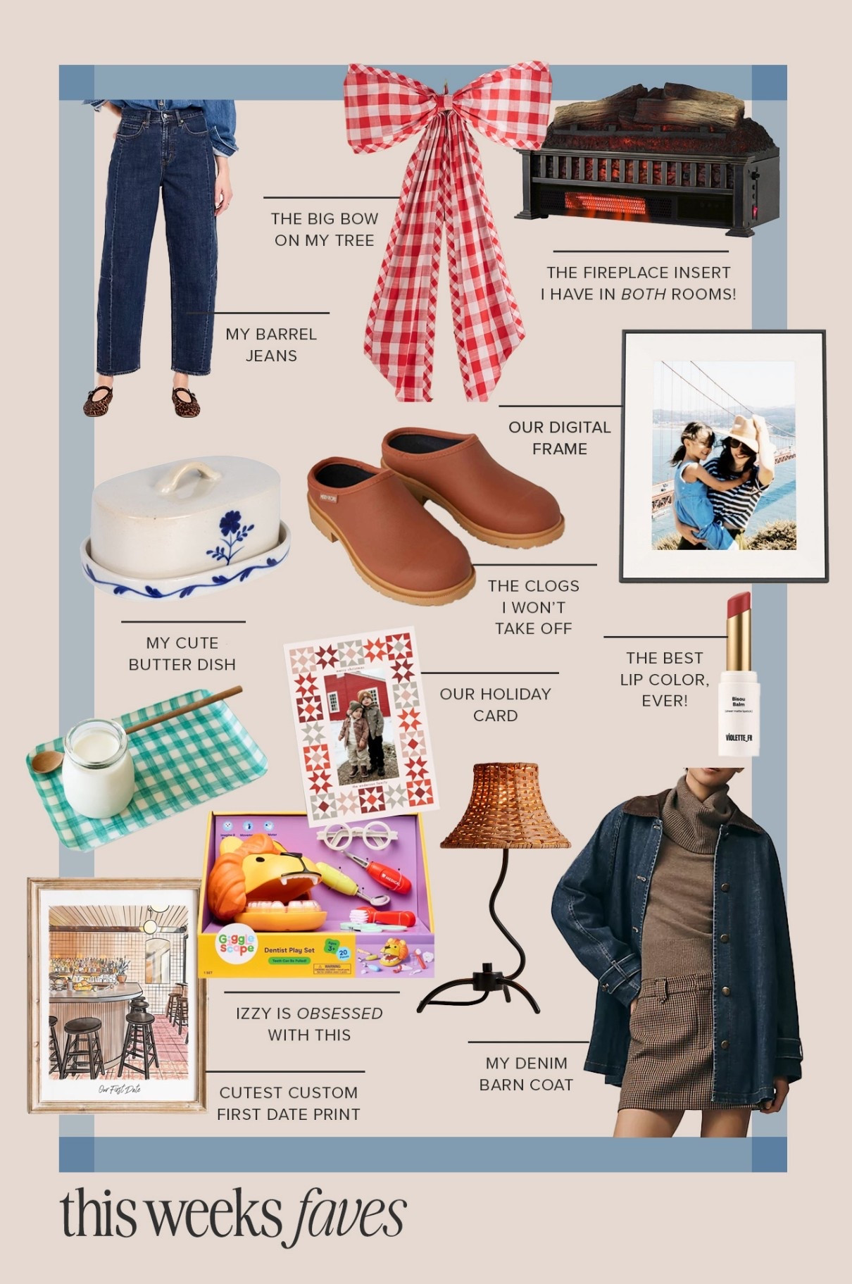 this weeks faves! 

use code ASPEN for $40 off an aspen digital frame

and ALMOSTMAKESPERFECT for 20% off minted holiday cards 


#LTKSaleAlert #LTKHoliday #LTKHome