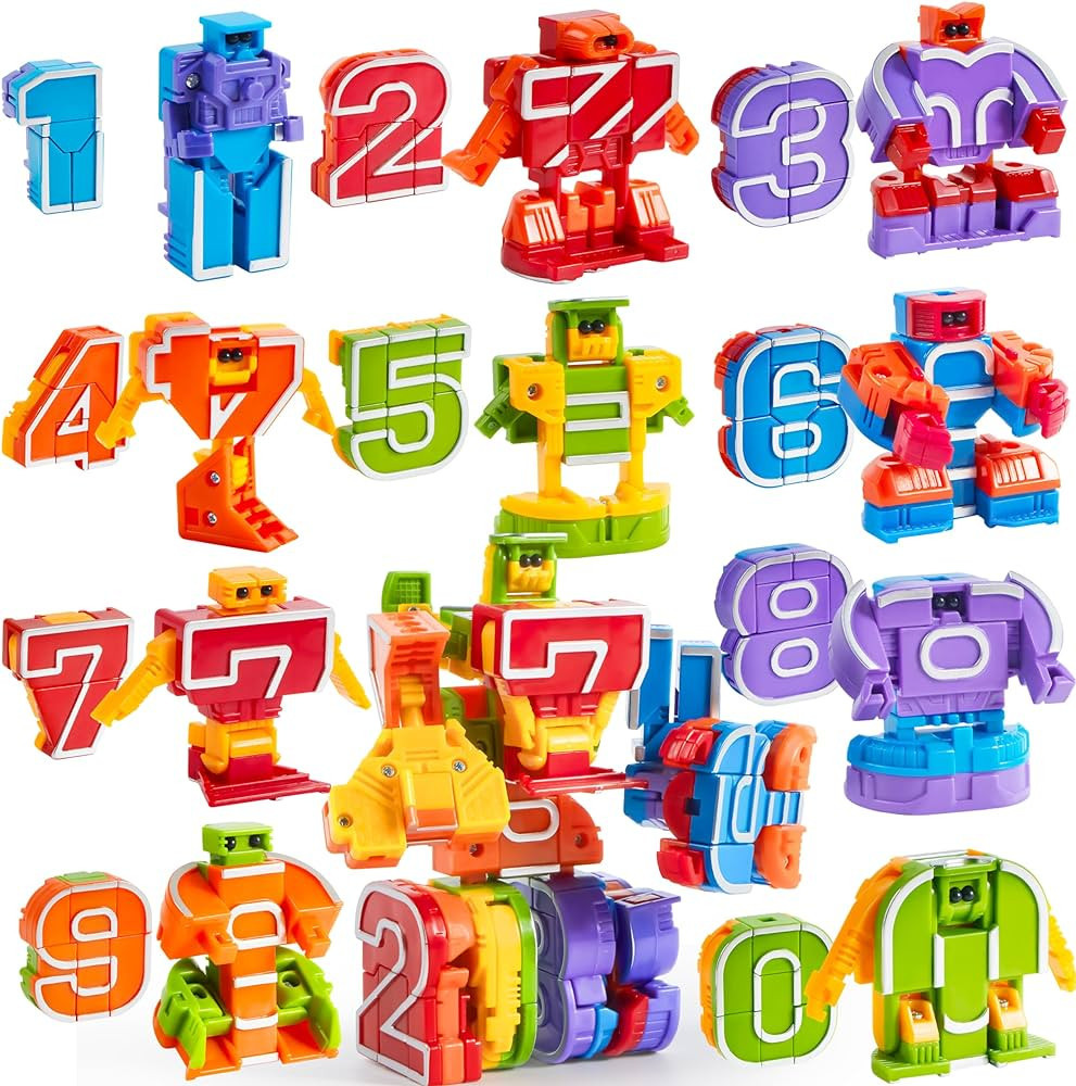 JOYIN 10 Pcs Number Bots Toys, Number Block, Number Bots, Action Figure Learning Toys, Number Rob... | Amazon (US)