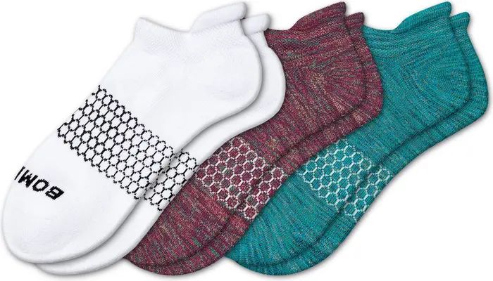 Assorted 3-Pack Supima® Cotton Blend Ankle Socks | Nordstrom