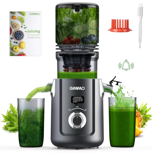 OMMO Cold Press Juicer Machines: 5.1" Wide Feed Chute Slow Masticating Juicer for Whole Fruits & ... | Amazon (US)