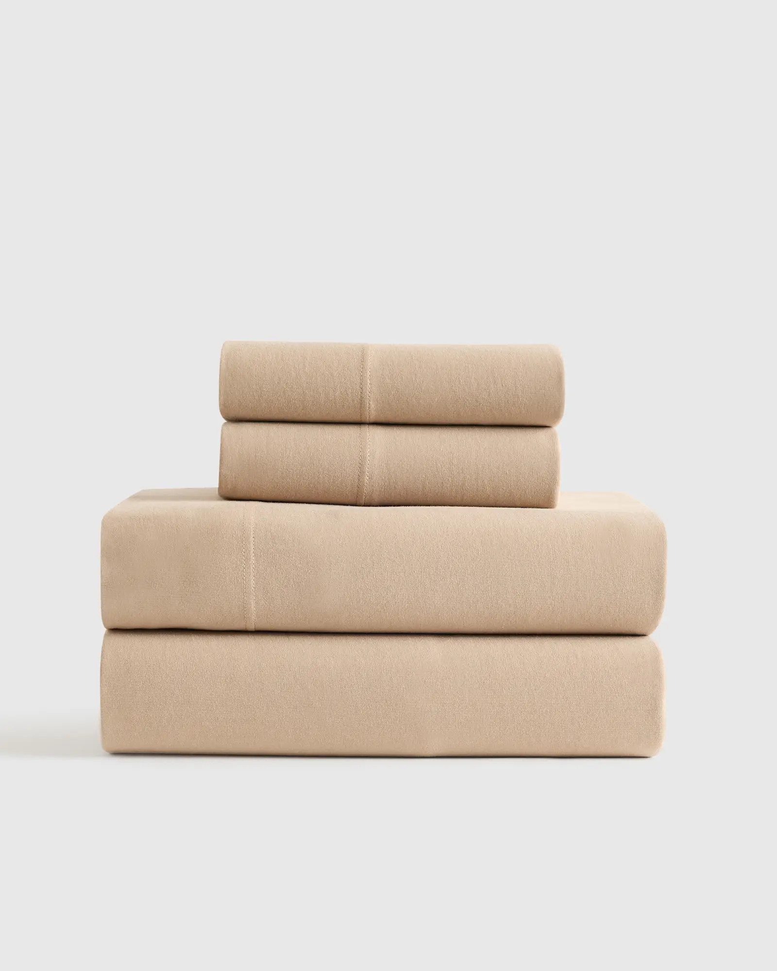 Organic Jersey Sheet Set in Latte | Quince