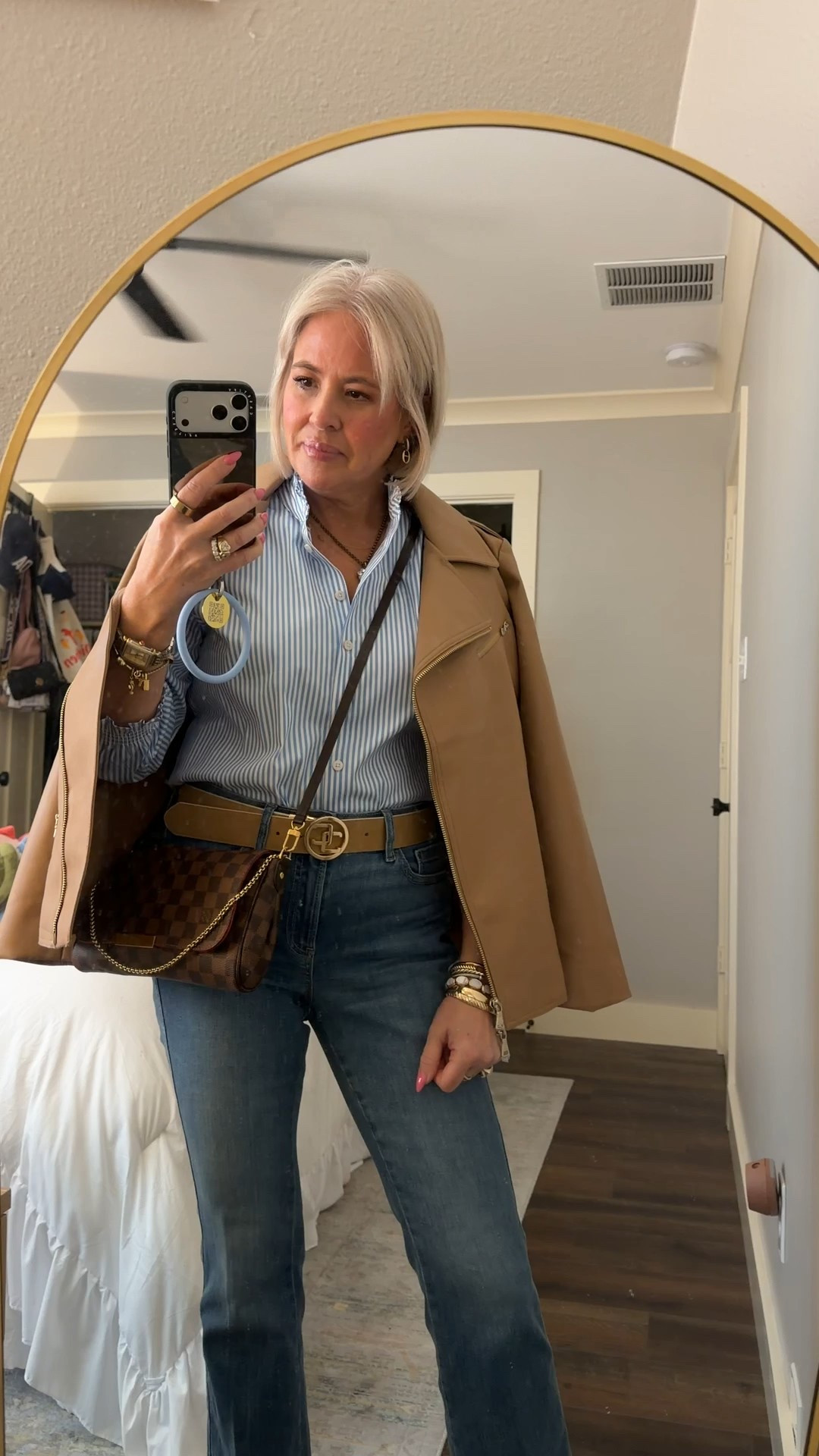 Chicos tops .5
Jacket size 1
Jeans 0


#LTKvlog #LTKmomlife