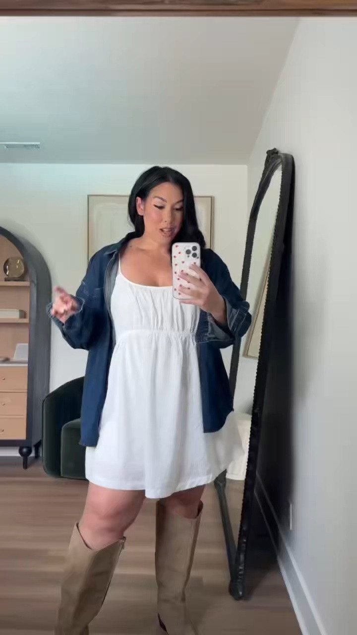 Midsize abercrombie outfit! 
-
-
-
Spring outfit inspo, affordable fashion, abercrombie fashion, spring fashion, midsize fashion, ootd, mini dress, denim jacket, jean jacket

#LTKSeasonal #LTKMidsize #LTKootd