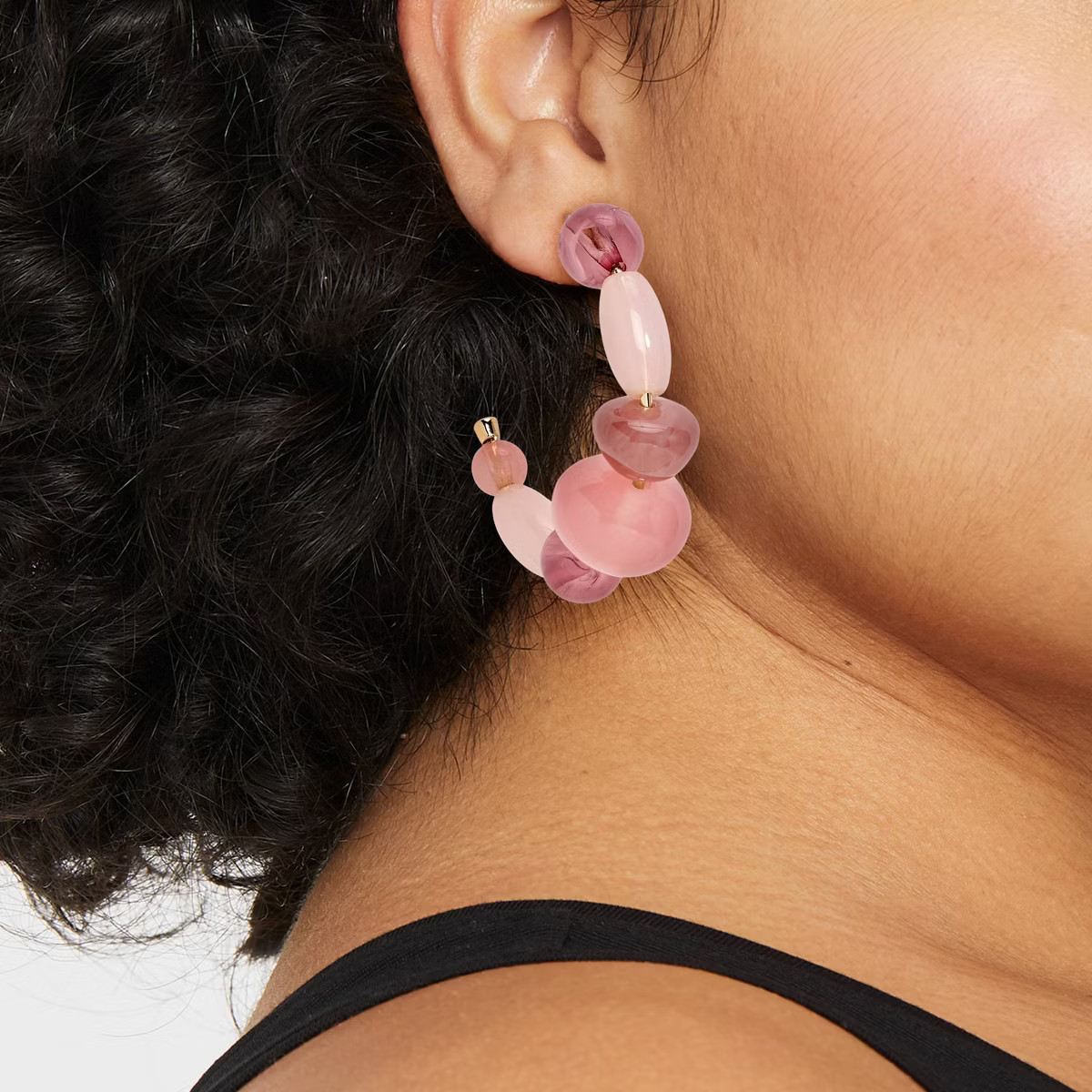 Beaded Hoop Earrings - A New Day™ | Target