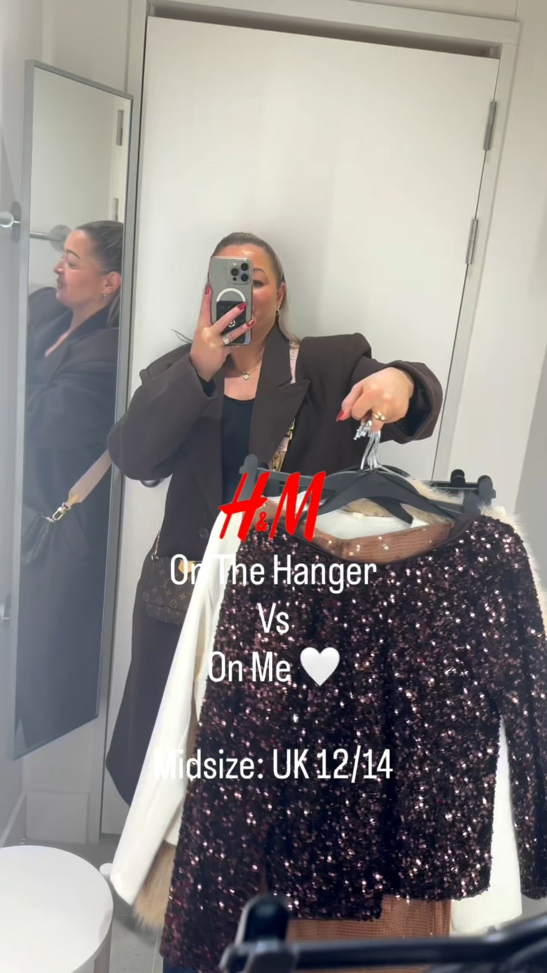 Let’s do a H&M on the hanger Vs on me 
Midsize uk : size 12/14

#LTKsale #LTKwinter #LTKmidsize