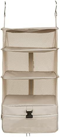 Surblue Hanging Closet Storage Bag Collapsible 3-Shelf Washable Oxford Fabric with 2 Hooks (L 11.... | Amazon (US)