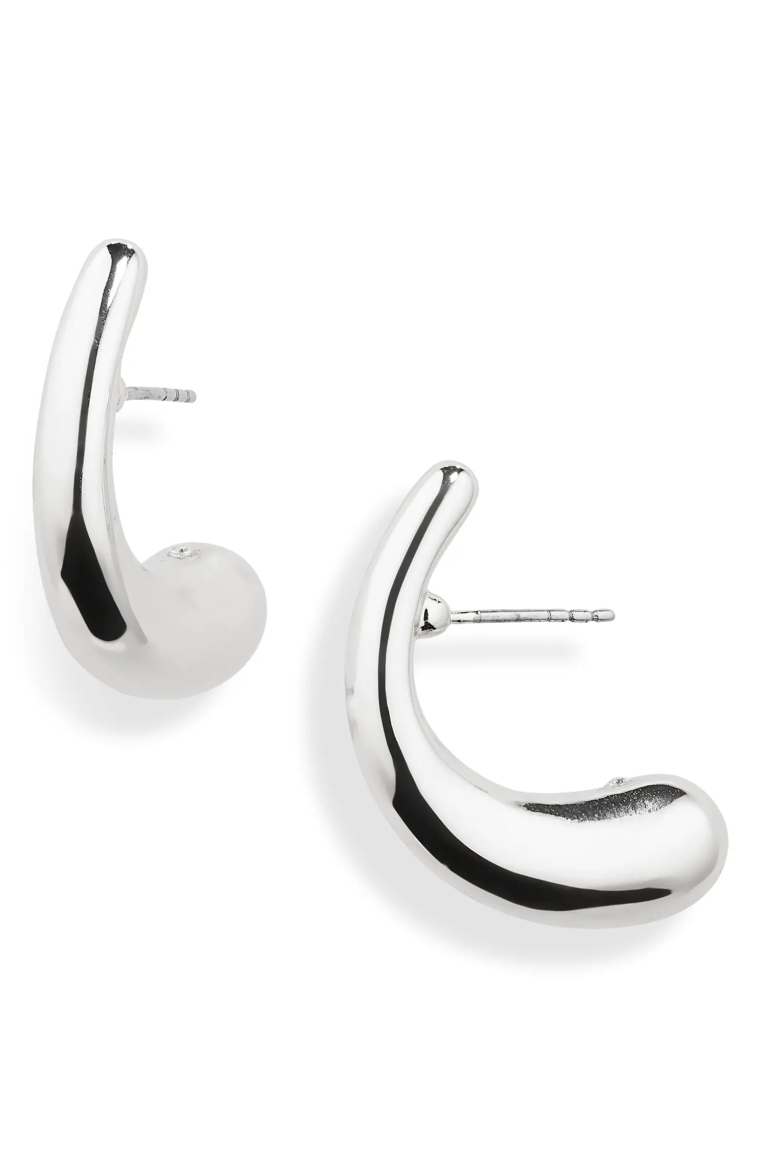 Curved Droplet Stud Earrings | Nordstrom