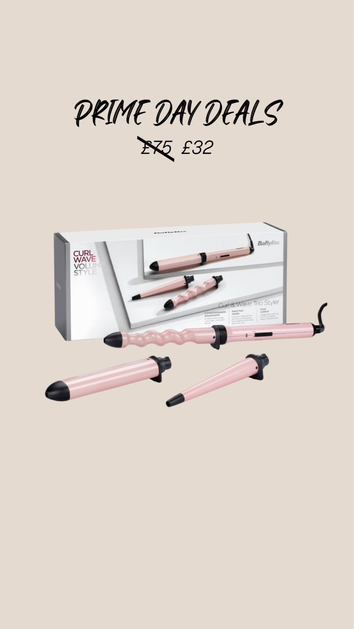 My hair curler!! I use the twisted wand attachment to create my beachy waves!
