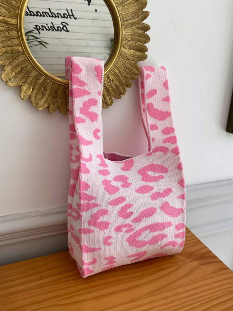 Leopard Pattern Crochet Bag | SHEIN