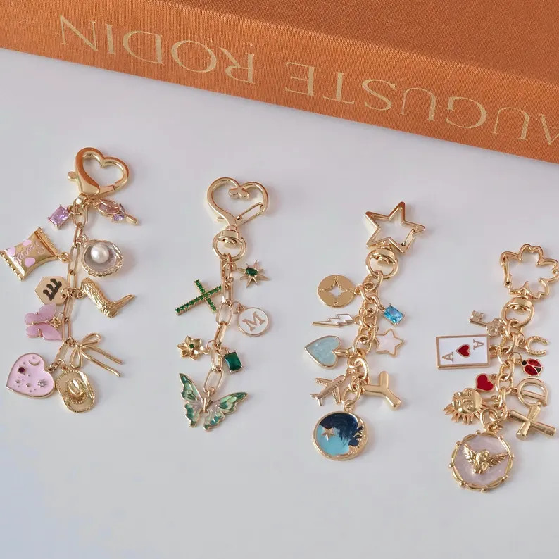 Personalized Charm Keychains, Custom Handbag Charms, Unique Car Keychains, Gift for Her, Customiz... | Etsy (US)