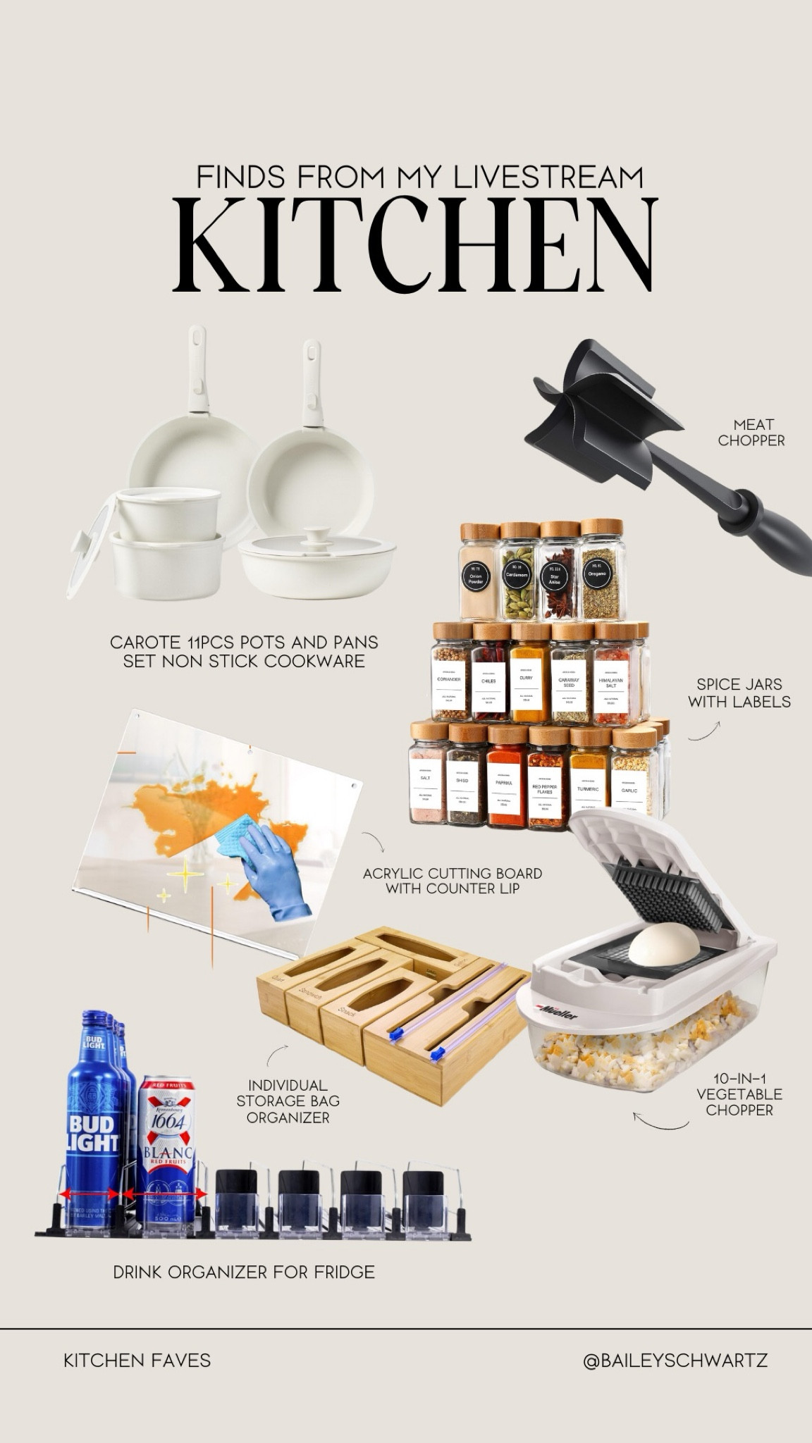 kitchen faves from my livestream 

#LTKHome #LTKFindsUnder100