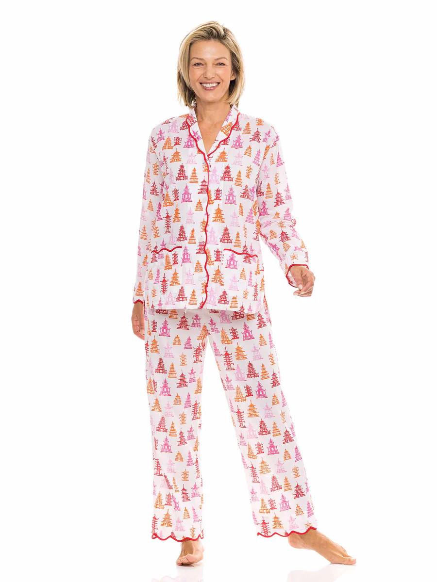 Pink Pagoda Pajamas | Heidi Carey