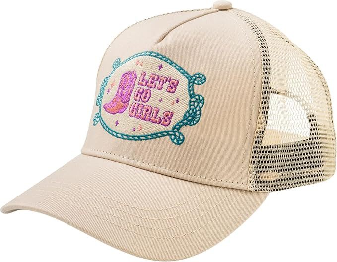 Women's and Men's Adjustable Cap Mesh Side Panels Trucker Hat | Amazon (US)